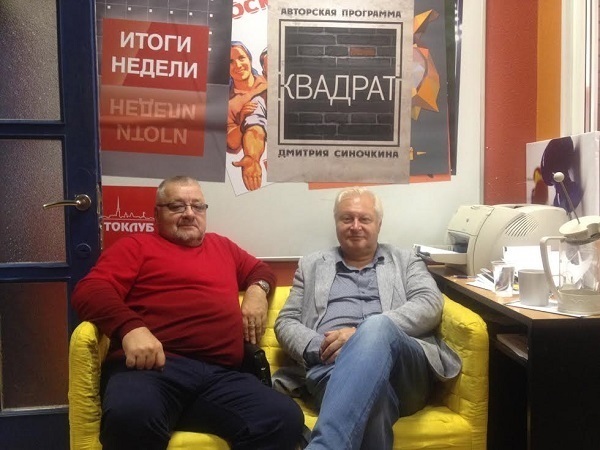 Гендиректор "ДТЗК" Сергей Назаров и гендиректор театра Музкомедии Юрий Шварцкопф.